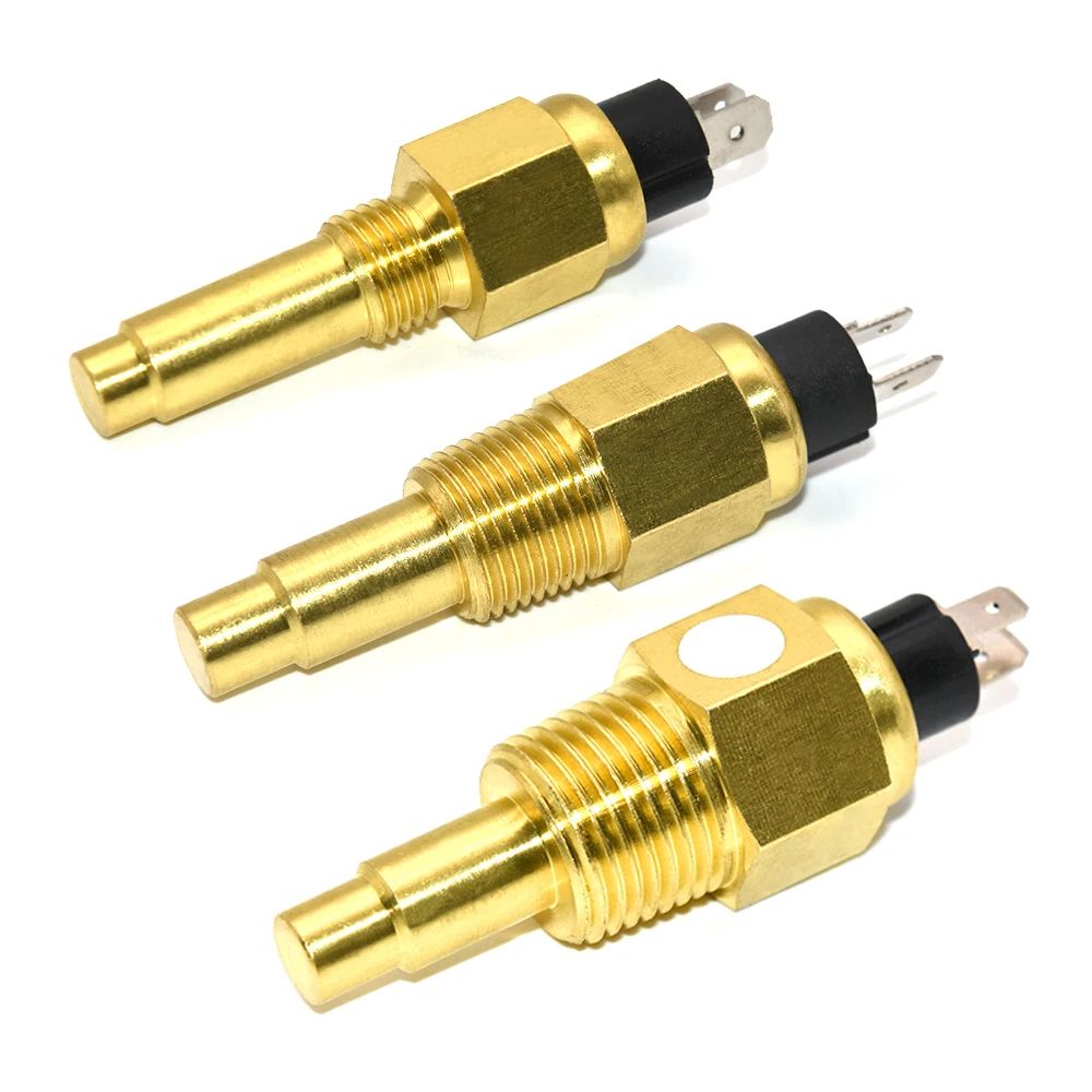 Universal Water Temperature Sensor 3/8NPT & 1/2NPT – Precision VDO Water Temp Sensor for Cars, Trucks & Boats