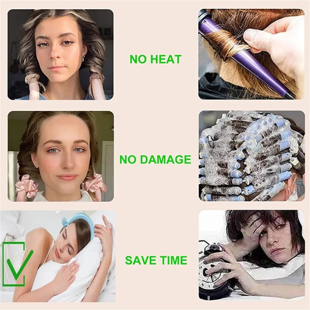 Heatless Wave Curling Set