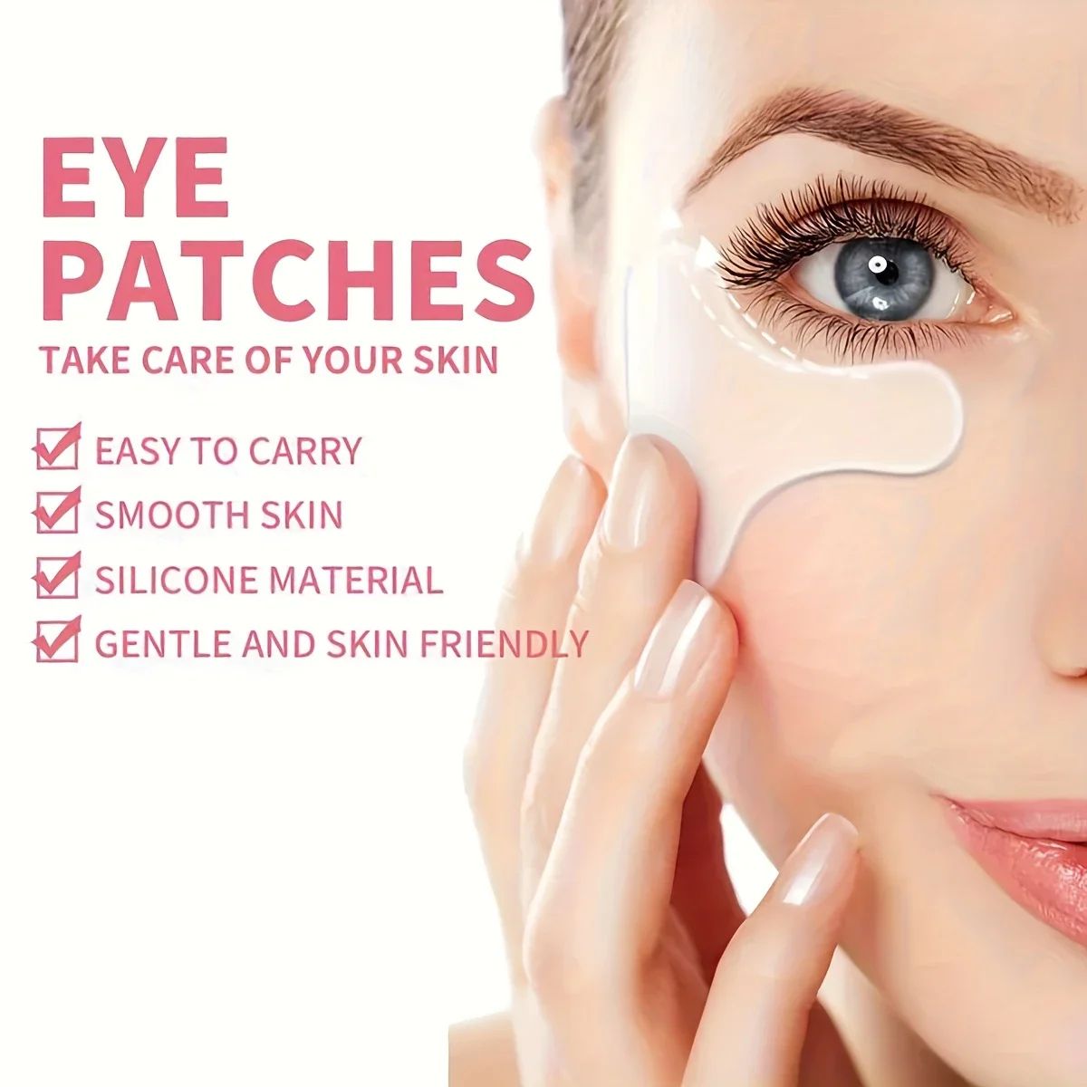 SiliconeGlow T-Shape Silicone Eye Patch Skincare Tool