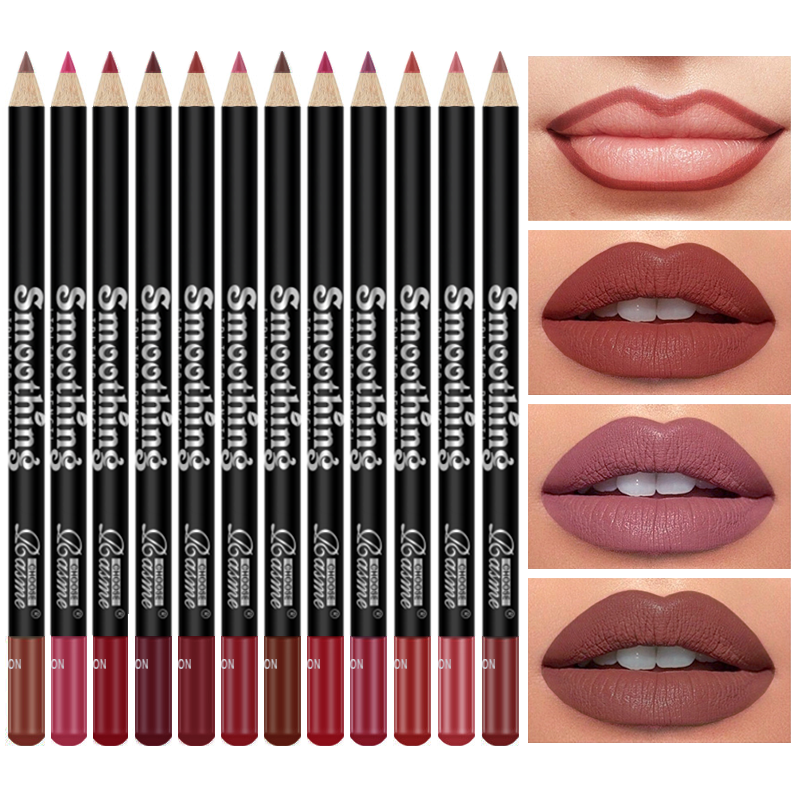 Long-Lasting Matte Lipstick Set with Lip Liner & Gloss for Women