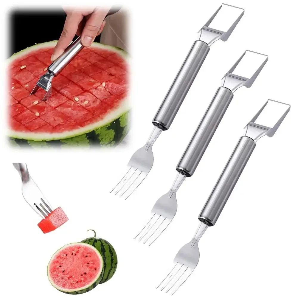 ProCut Stainless Steel 2-in-1 Watermelon Cutter & Fruit Slicer Tool