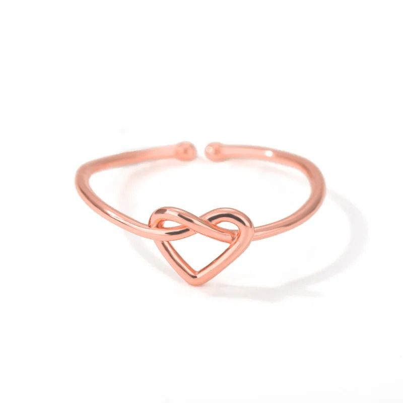 Stainless Steel Heart Couple Ring