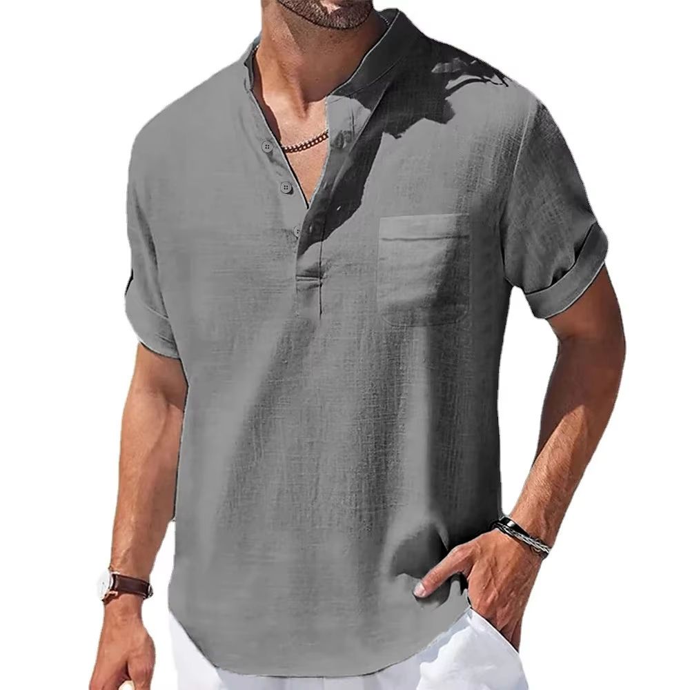 mens linen pants in cotton linen pants men blend - Relaxed streetwear linen trousers with Back Pocket