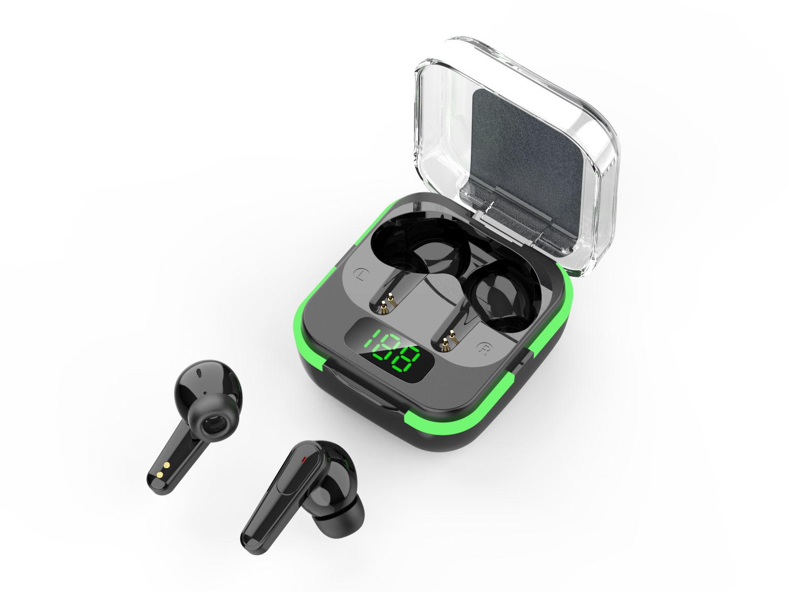 Smart TWS Wireless Earbuds with LED Display, Noise Cancelling & Long Battery Life