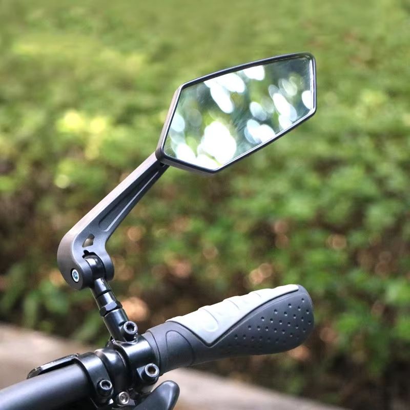 Bike Rearview Mirror Adjustable Handlebar Wide-Angle Safety Mirror