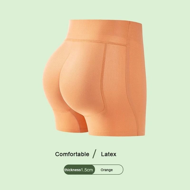 Natural Latex Hip Lifting Pants with Padded Butt Enhancer