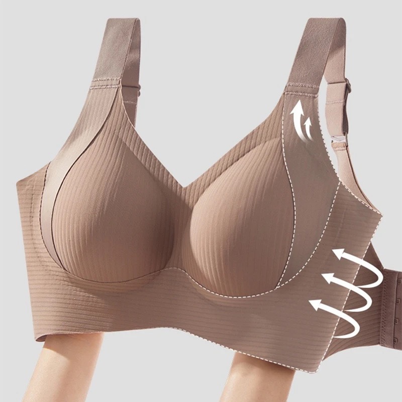 Women's Large Size High-quality Traceless Underwear, No Steel Rings, Breathable Sports Bra for Small Busts
