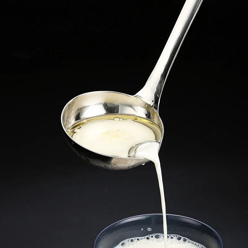 ClearSkim Stainless Steel Soup Fat Separator Ladle with Heat Insulated Handle