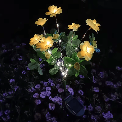 Solar Azalea Flower Garden Lights – Waterproof LED Outdoor Pathway Decor