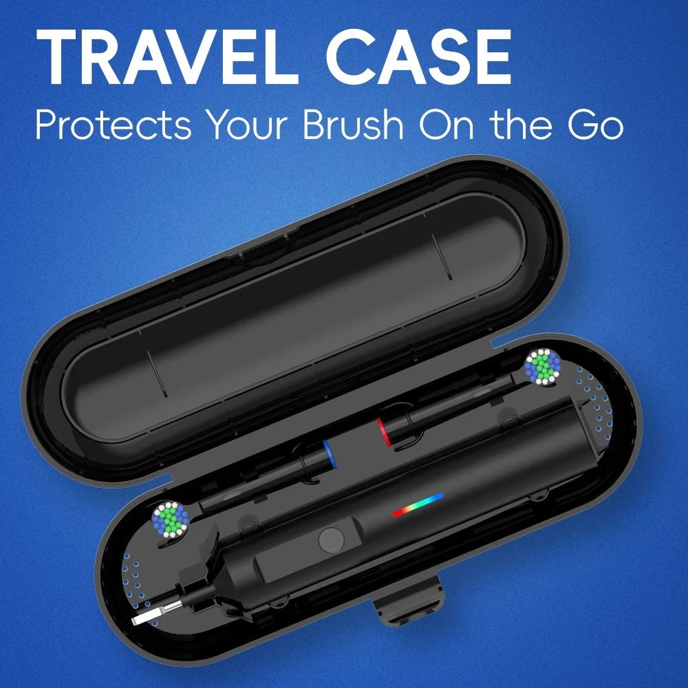 Smart Wireless Charging Rotating Electric Toothbrush 3 Modes Rechargeable