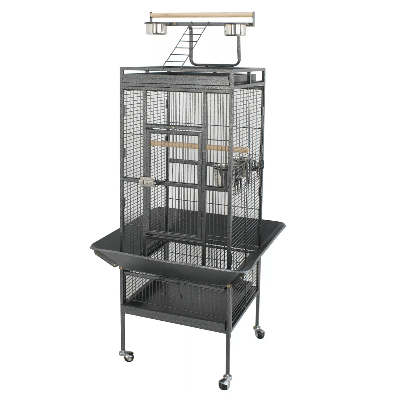 61 Inch Large Bird Cage with Play Top and Stand for Parrots Parakeets and Small Birds