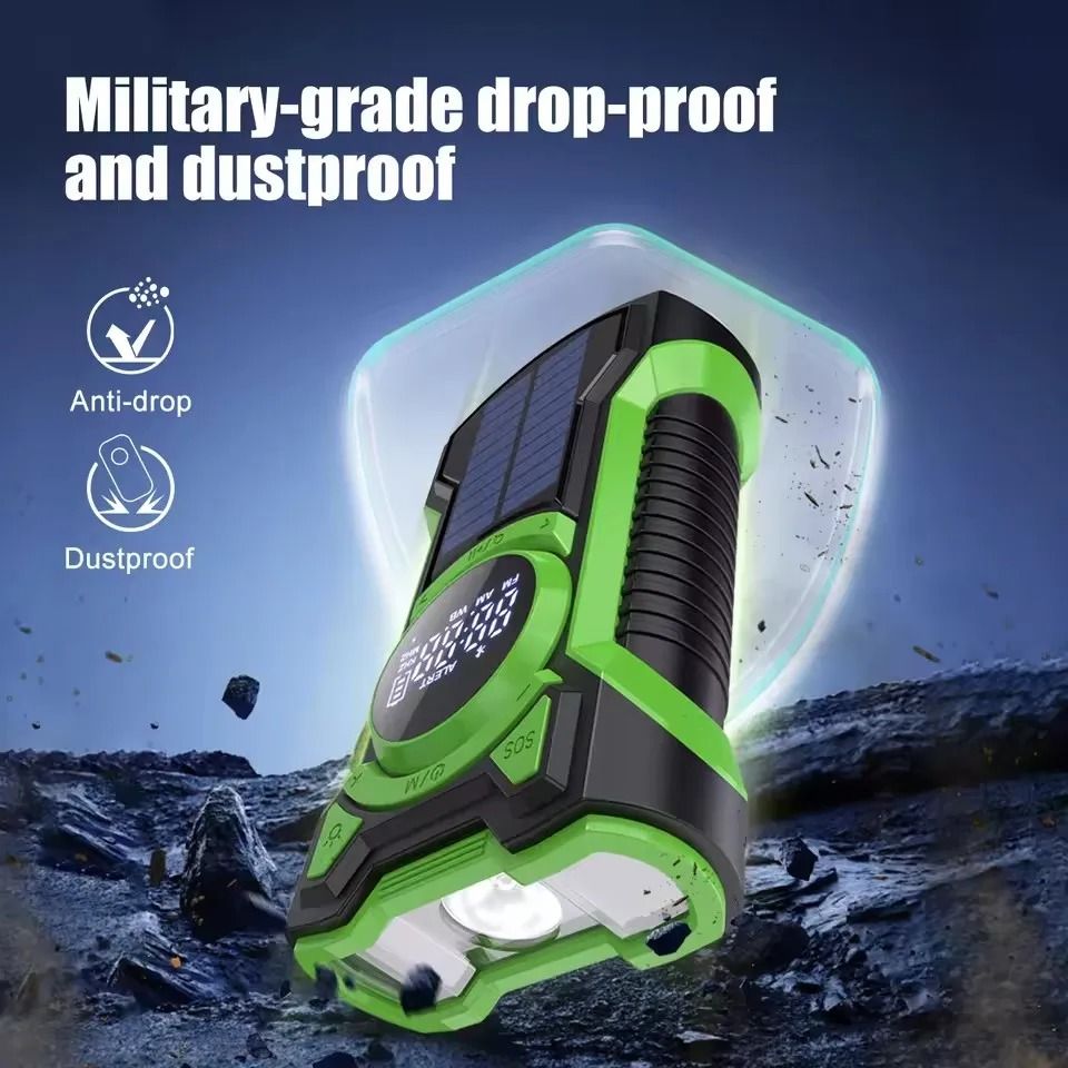 5000mAh Emergency Solar Hand Crank Radio