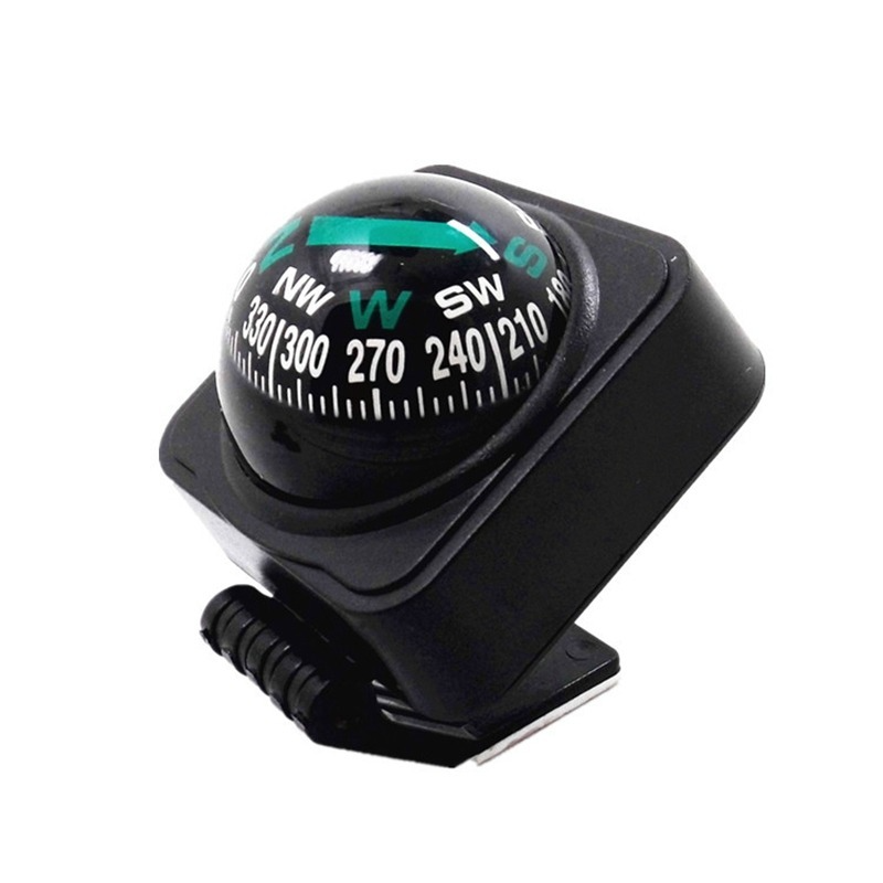 Portable Car Compass Dashboard Mount Direction Guide Ball for Navigation Hiking and Boating