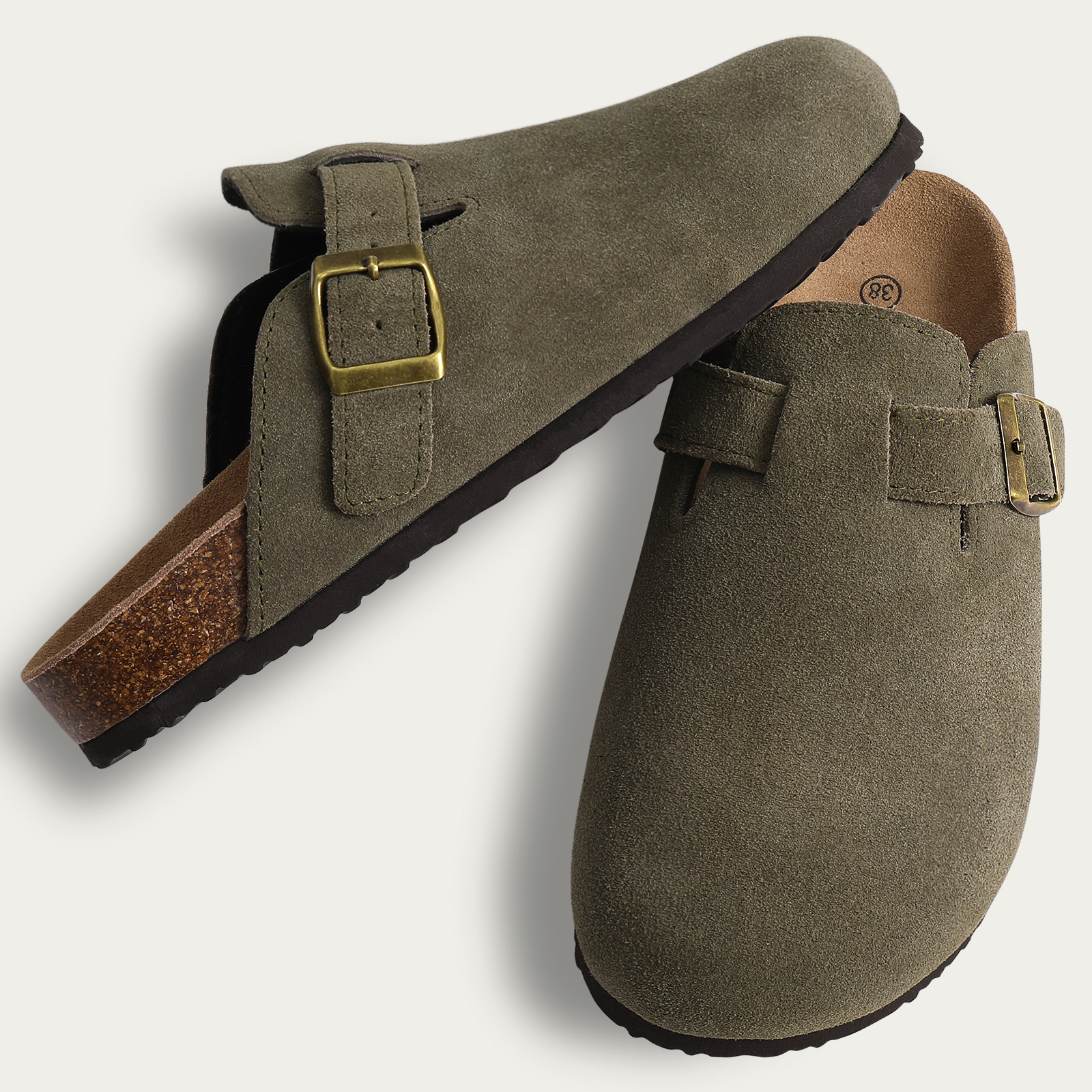 Womens Fashion Slippers with Arch Support Comfortable Cork Sandals for Beach and Home