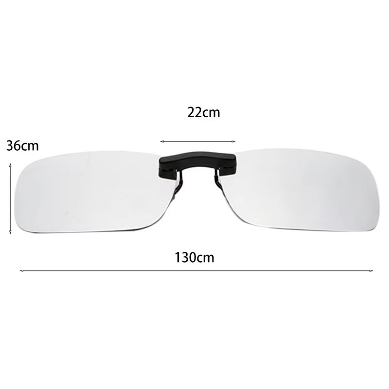 Polarized Clip On Sunglasses UV400 Day and Night Driving Glasses Attachment