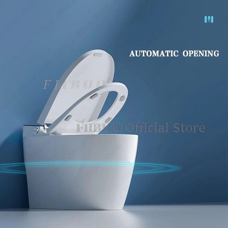 Smart Elongated Toilet with Built-In Bidet and Heated Seat