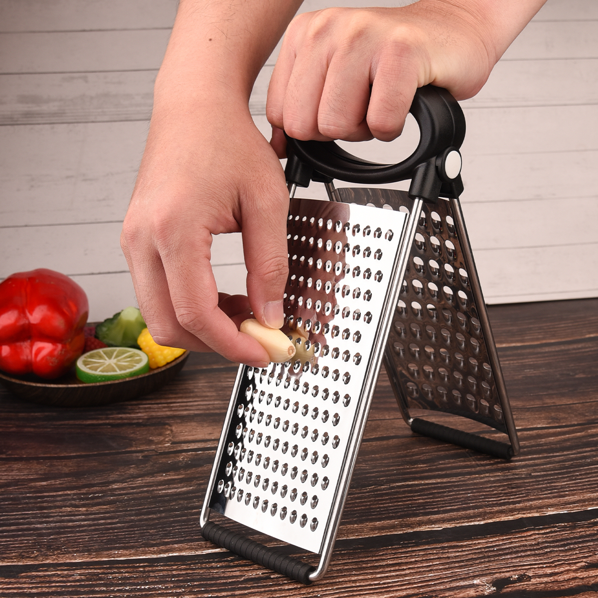 Two Sided Detachable Stainless Steel Potato Shredder & Vegetable Chopper