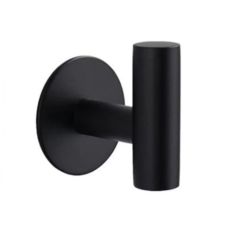 Aluminum Alloy Robe Hook Self Adhesive Rustproof Wall Coat Rack