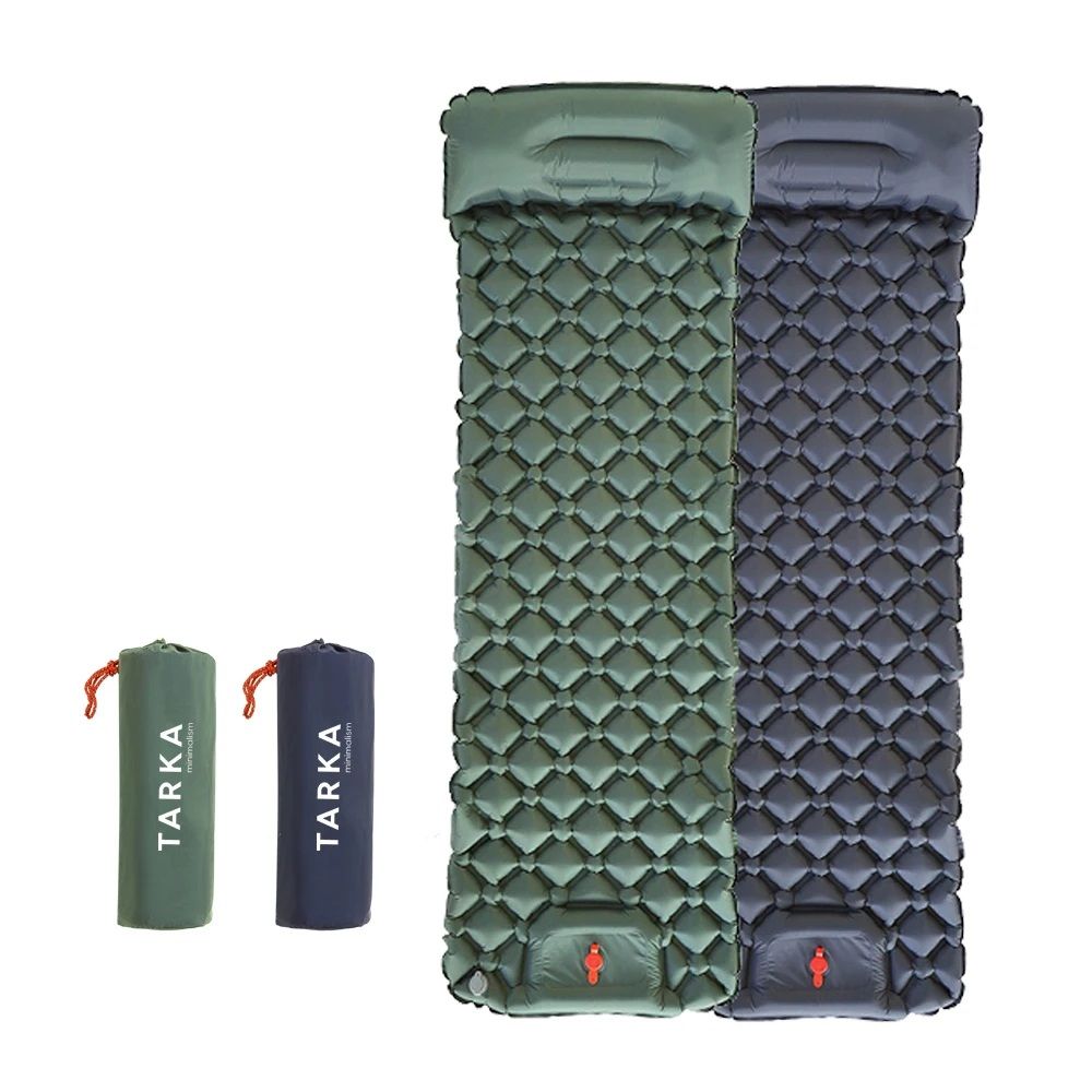 Self-Inflating Camping Mat with Pillow Outdoor Air Mattress for Hiking Climbing