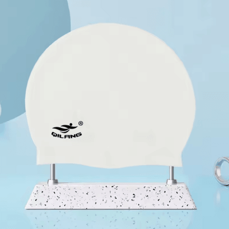 Waterproof Silicone Swimming Cap with Ear Protection No Leak Design for Children and Adults