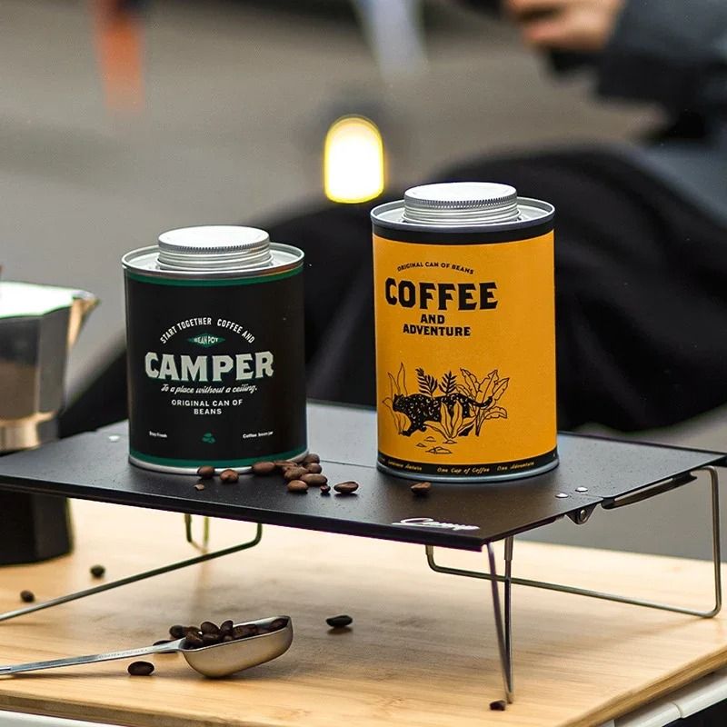 Extra Large Coffee Bean Sealed Storage Can – Portable Breathing Tin Box for Camping & Fresh-Keeping