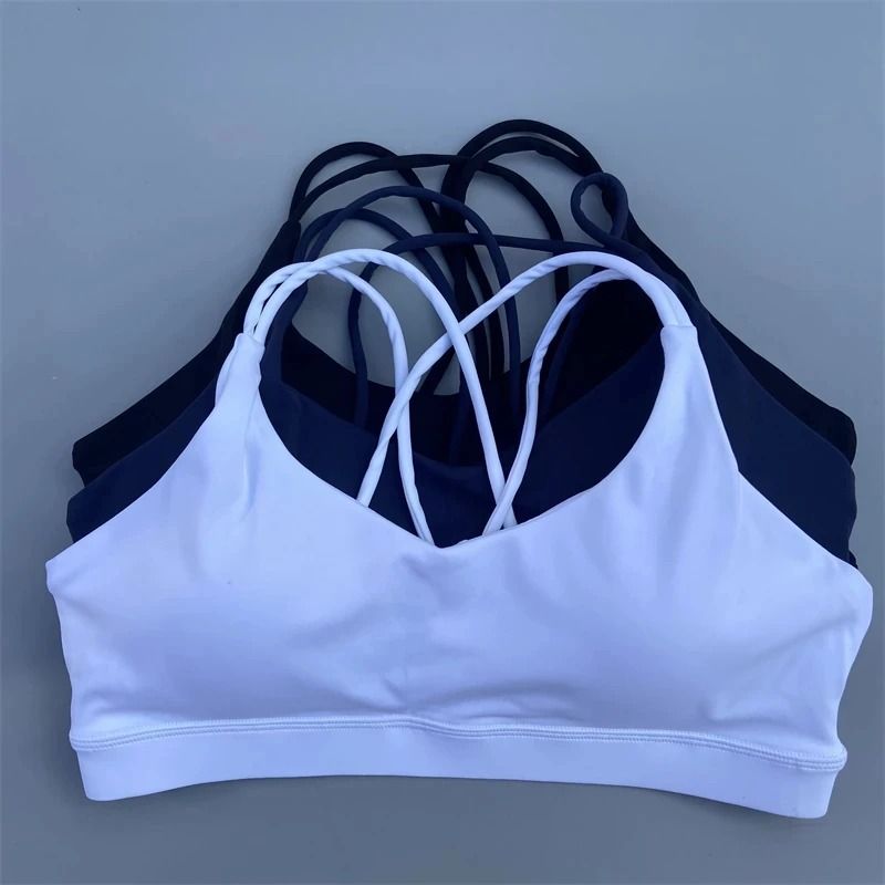 Solid Color Soft High Strength Women's Fitness Bra Tight Sport Top Comprehensive Training Gym Yoga Underwear