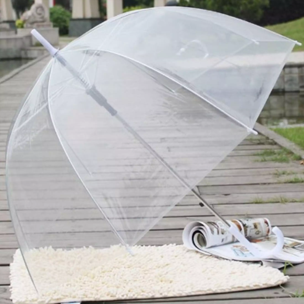 8-Rib Transparent Bubble Umbrella