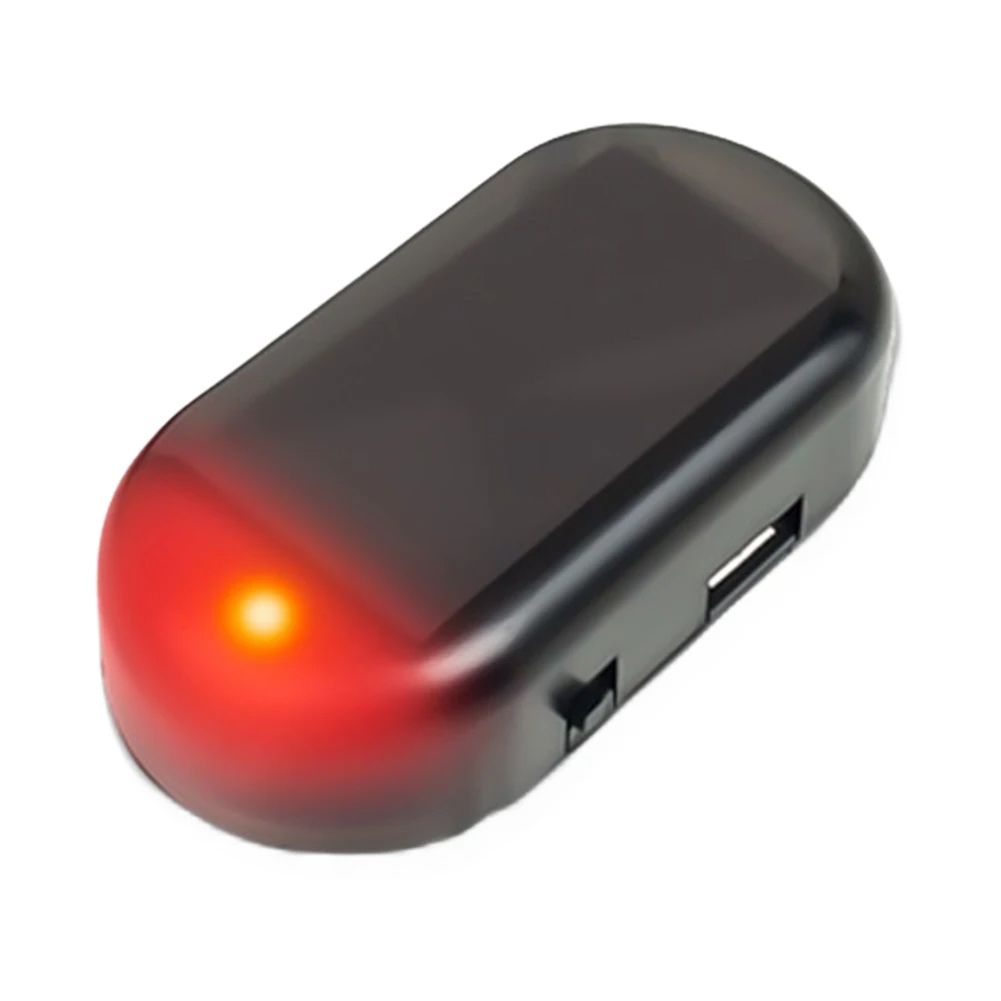 Solar Powered Car Fake Security Light – Super Bright Flashing Imitation Alarm Lamp, Wireless Anti-Theft Strobe Signal wi
