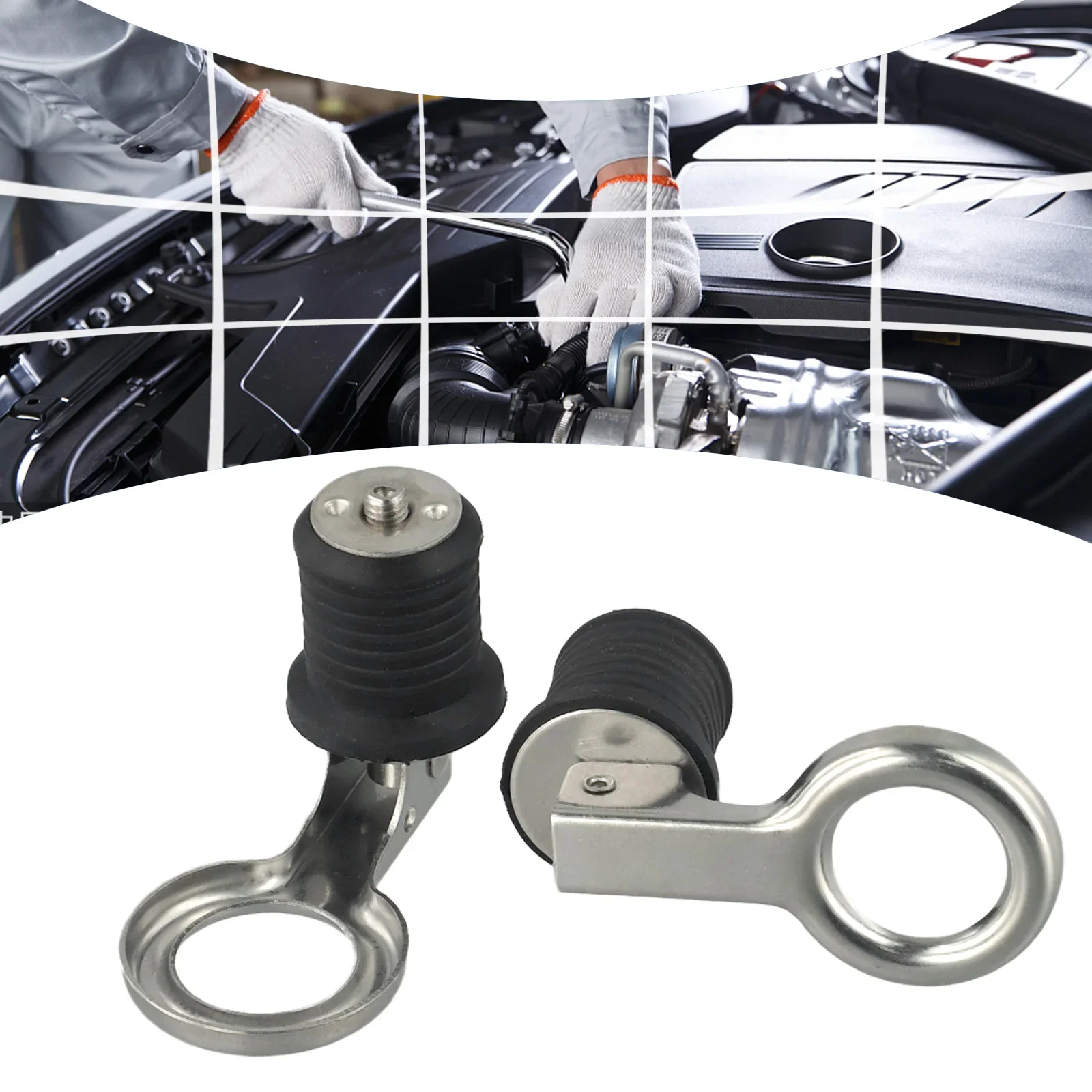 Stainless Steel Snap Flip Boat Hull Drain Plug, Marine Drain Plug Rubber, Boat Hardware Accessories