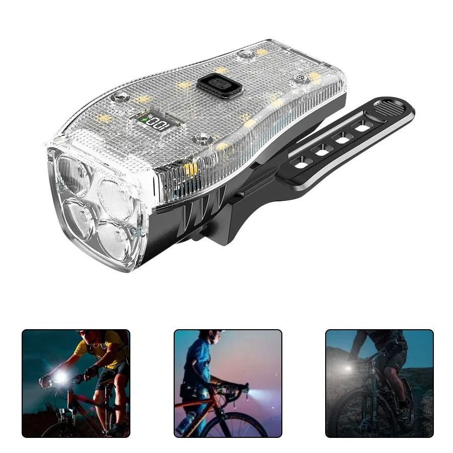 T6 LED Bicycle Front Light – High-Intensity Rechargeable Night Riding Headlamp