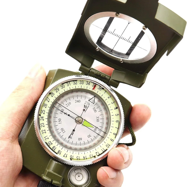 Precision Tactical Survival Compass Waterproof Military Lensatic Navigation Tool