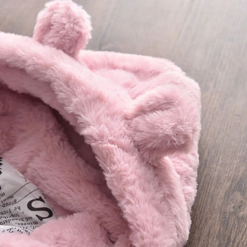 Baby Girls Faux Fur Hooded Winter Coat