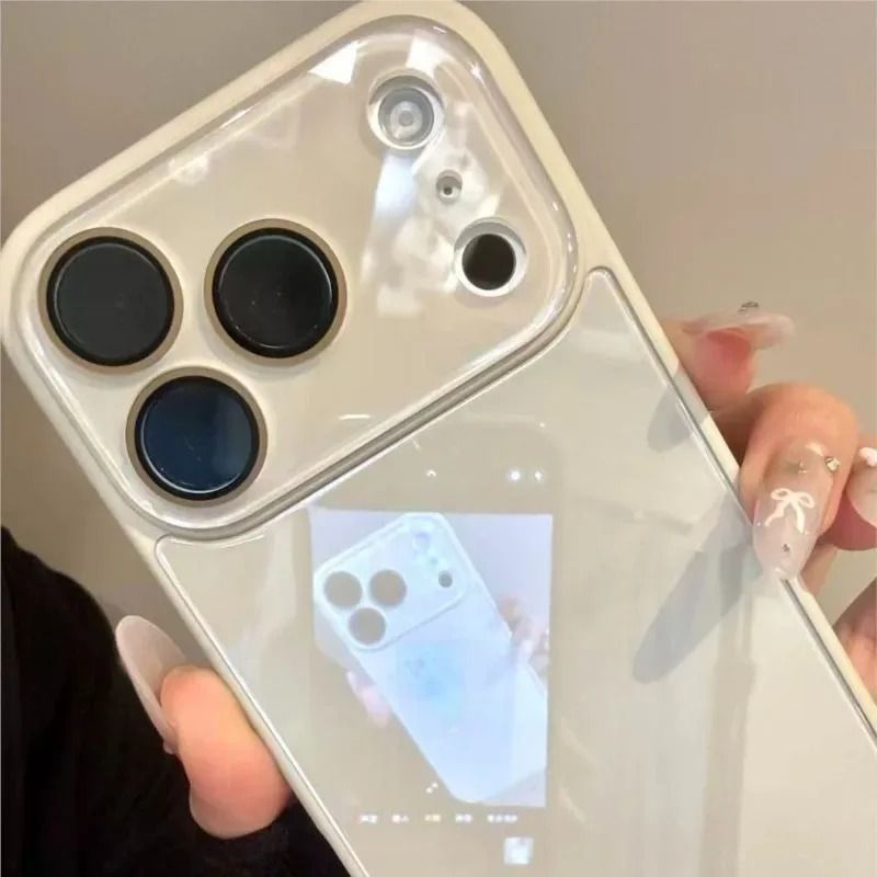 Luxury iPhone Tempered Glass Case Shockproof Hard Back with Camera Protection