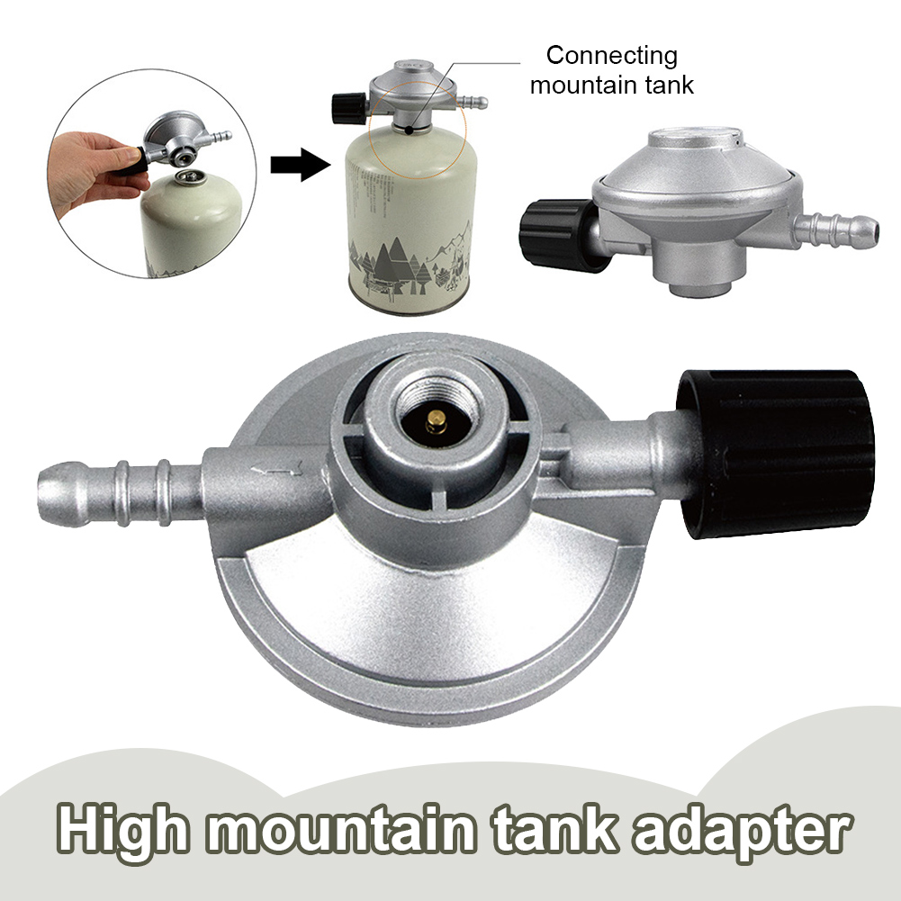 Adjustable Low Pressure Gas Regulator with Hose Barb for Camping Stove Grill Heater