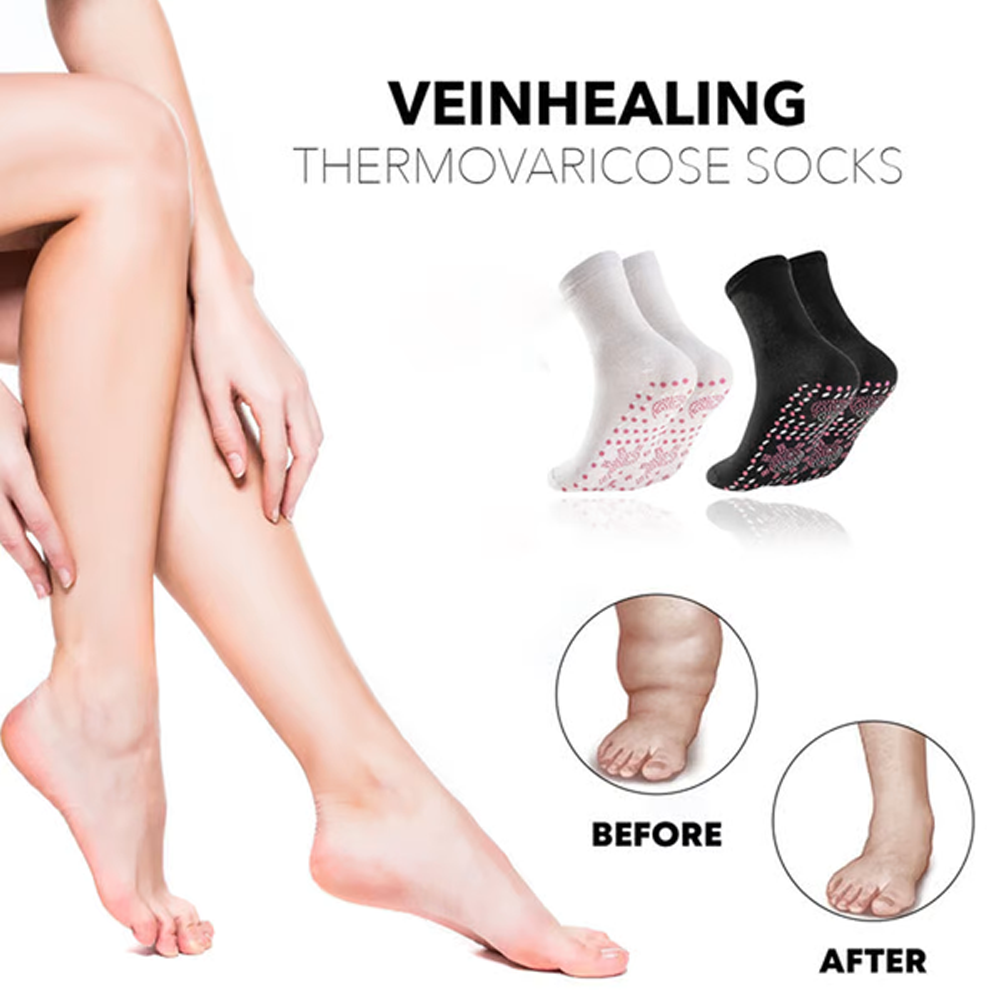 Tourmaline Thermal Circulation Self-Heating Shaping Socks