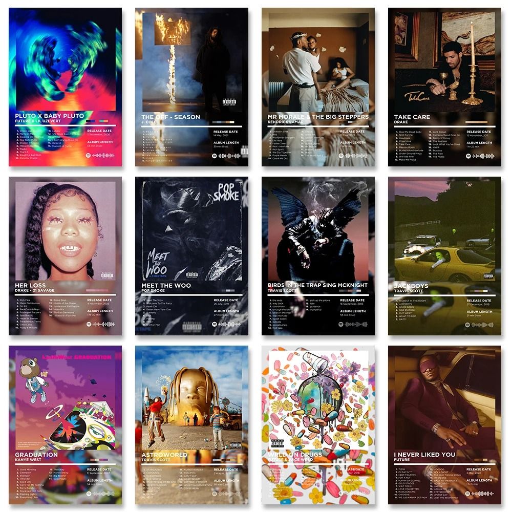Modern Hip-Hop Heritage Retro Album Art Print