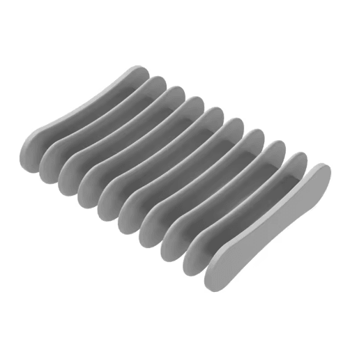 Premium Silicone Self Draining Soap Dish Compact Easy to Clean Soap Holder