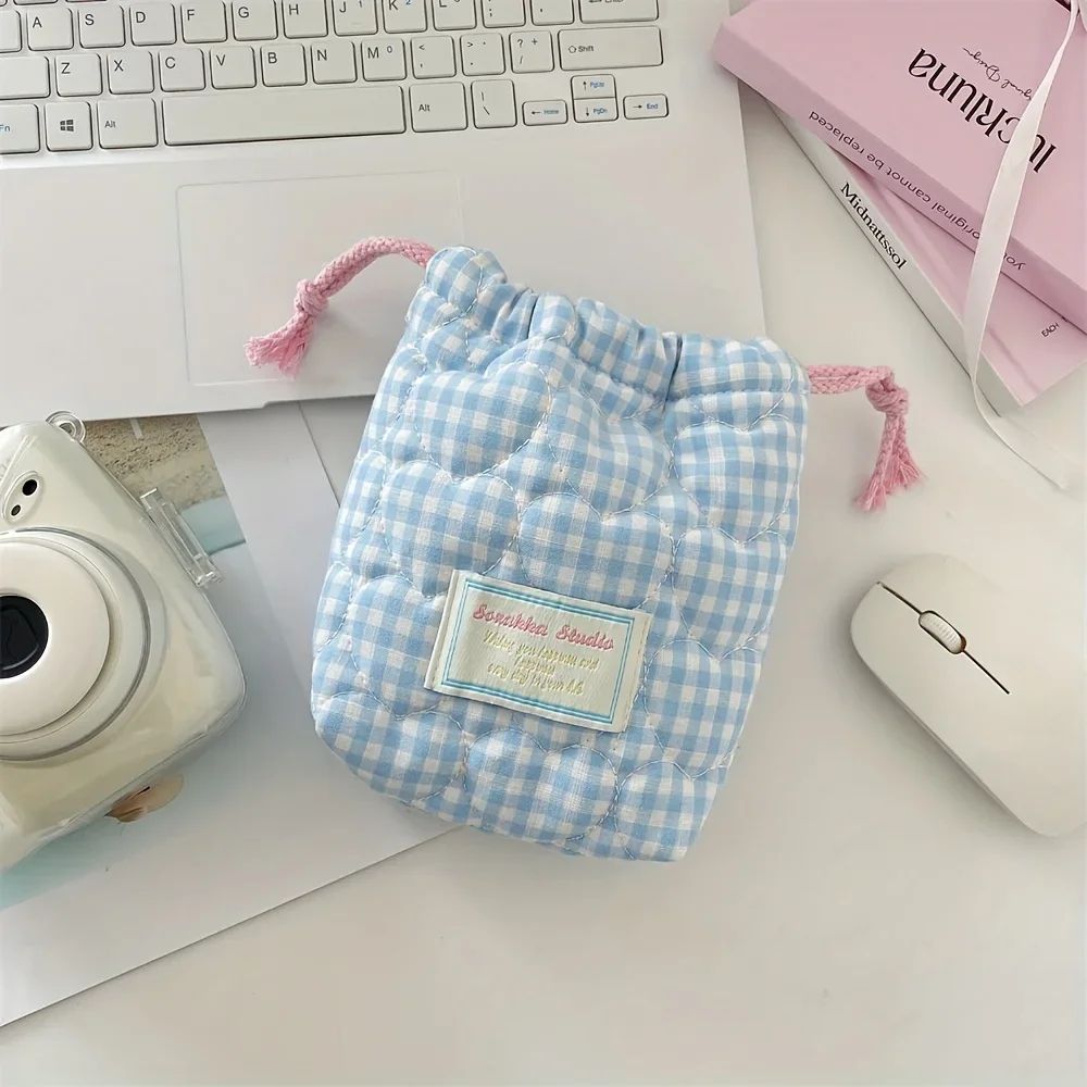Cute Drawstring Makeup & Travel Bag