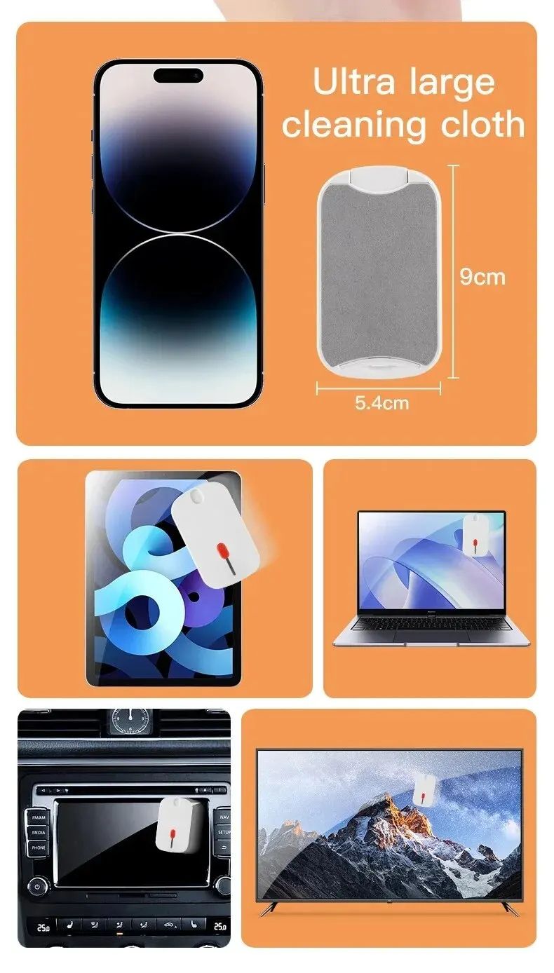 5-in-1 Keyboard Cleaning Kit – Multi-Tool Phone & Screen Cleaner with Keycap Puller