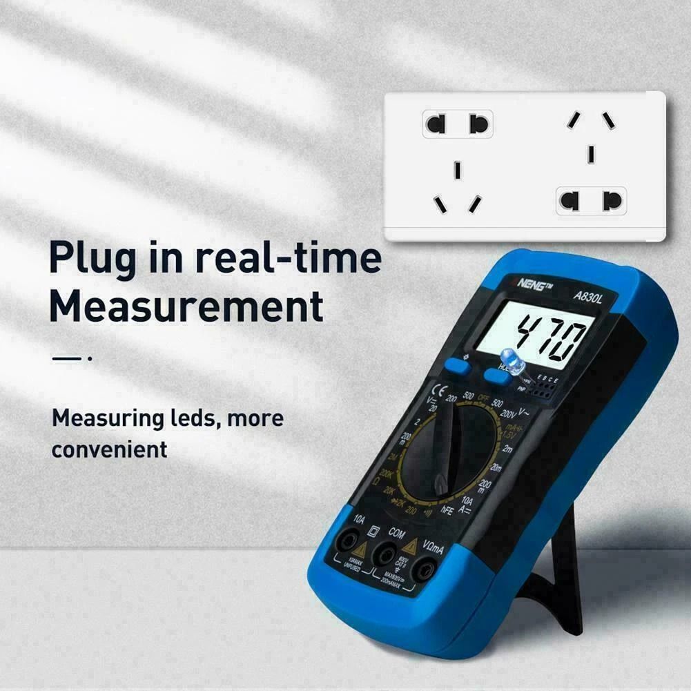 Digital Multimeter Voltmeter Ammeter Ohmmeter Tester with Backlight