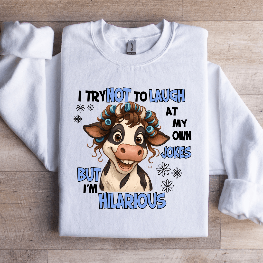 I Try Not To Laugh At My Own Jokes Sweatshirt