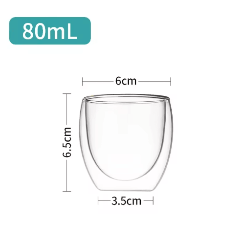Transparent Heat-Resistant Glass Tumbler Creative Coffee Whiskey and Cocktail Mug