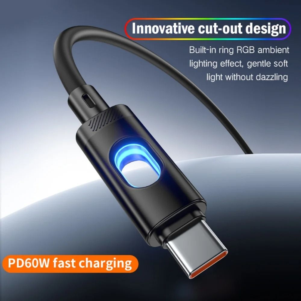 60W High-Speed Power Delivery USB-C to USB-C Data Cable