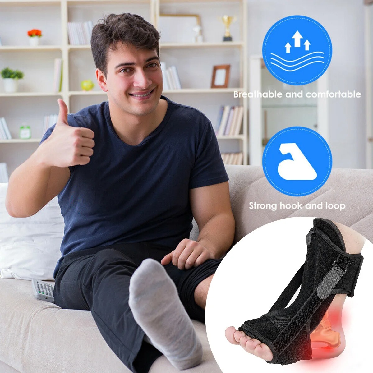 Adjustable Night Splint for Plantar Fasciitis Relief
