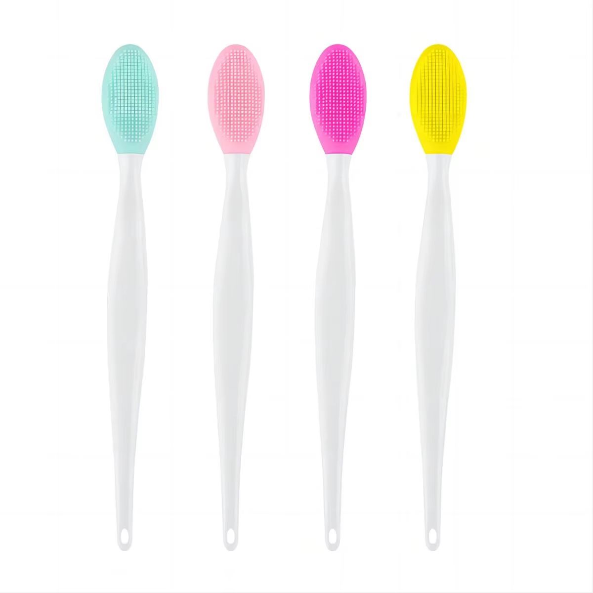 Silicone Face Cleansing Brush with Replacement Heads – Exfoliating Blackhead Removal Tool