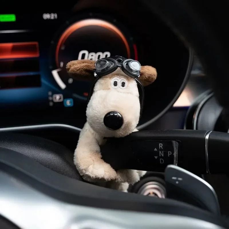 Plush Puppy Car Wiper Decoration Cute Dashboard Dog Accessory