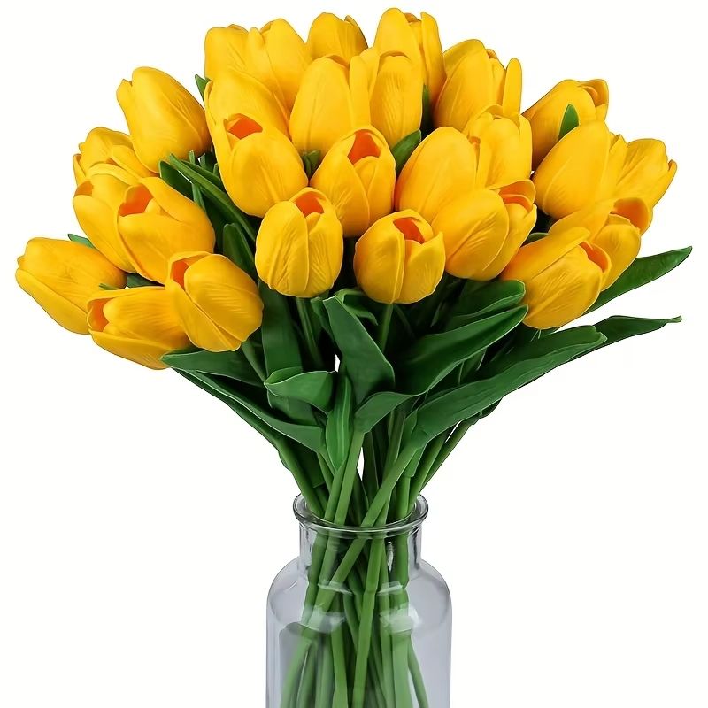 Artificial Tulip Bouquet – Vibrant Faux Flowers for Weddings & Decor