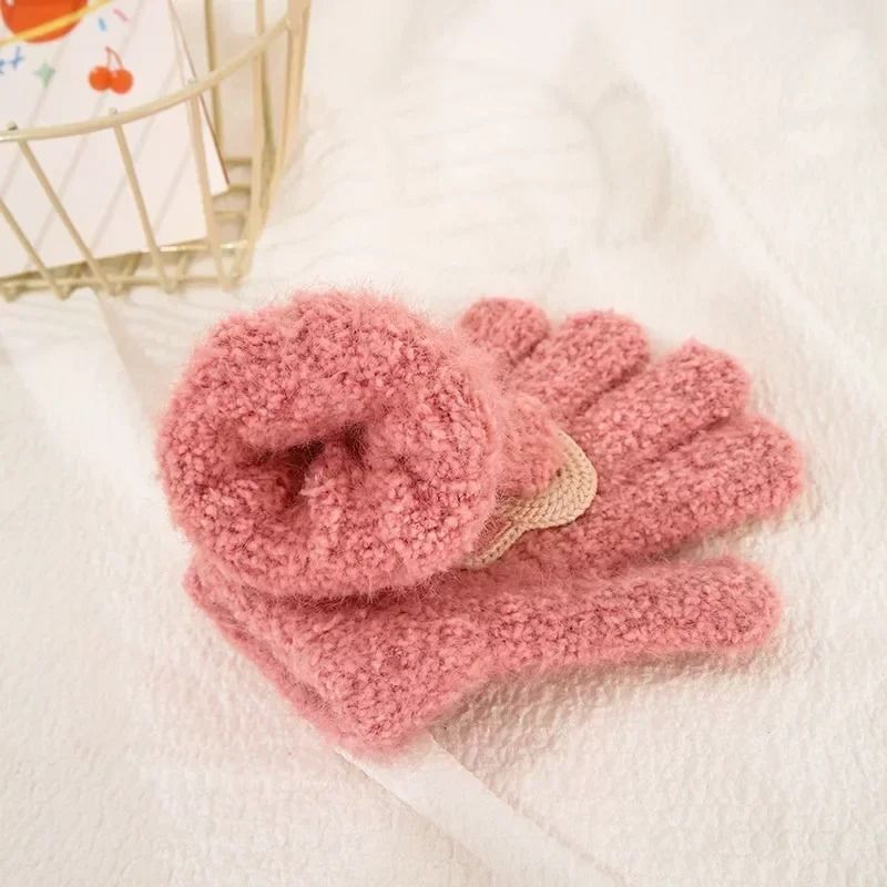 Cartoon Animal Thickened Baby Mittens