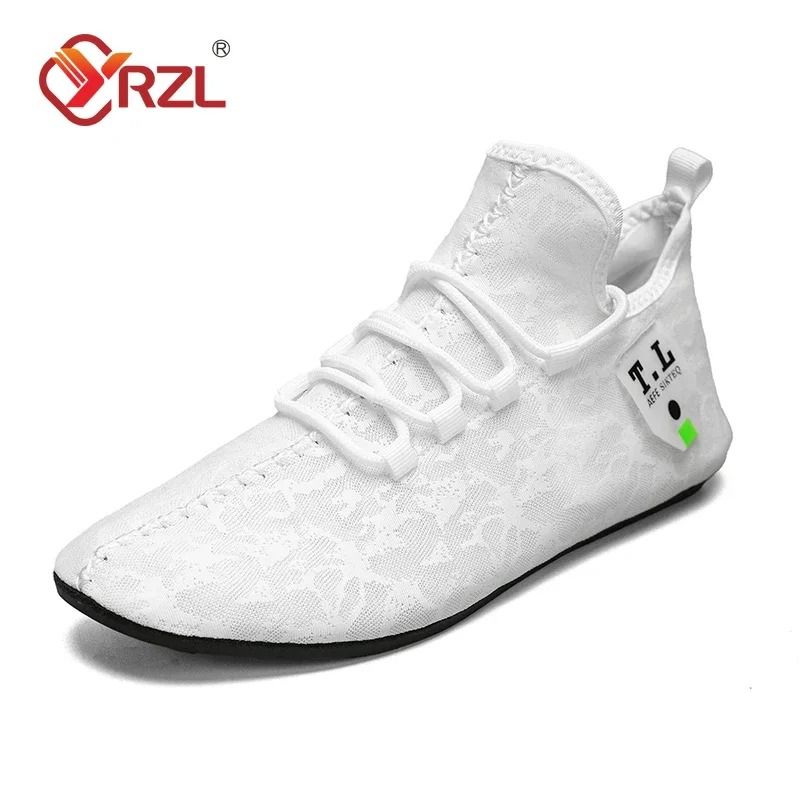 Yrzl Mesh Loafers Men Driving Moccasins Breathable Lightweight Slip On