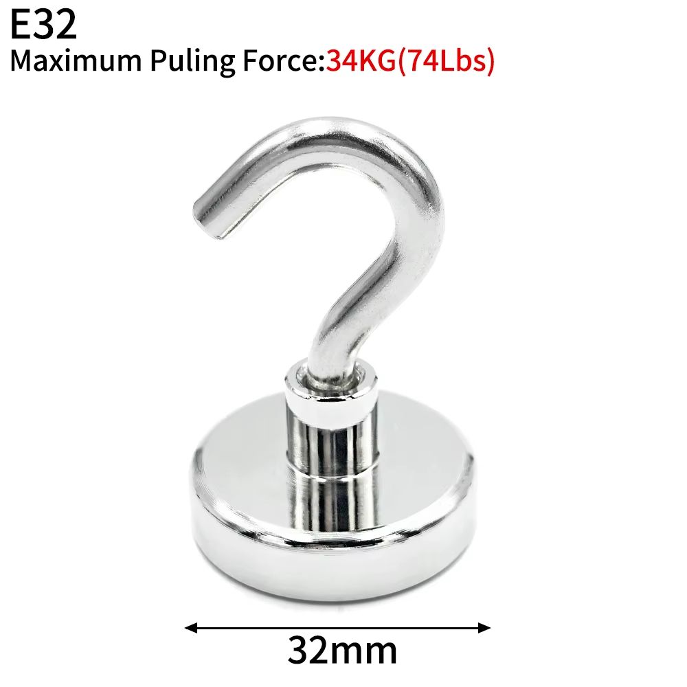 Magnetic Hooks Heavy Duty Neodymium - Super Strong Hanging Solution (10/20 Pcs Set)